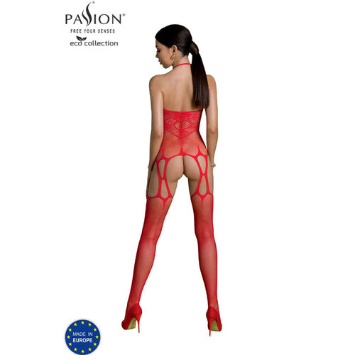 PASSION - ECO COLLECTION BODYSTOCKING ECO BS002 ROJO