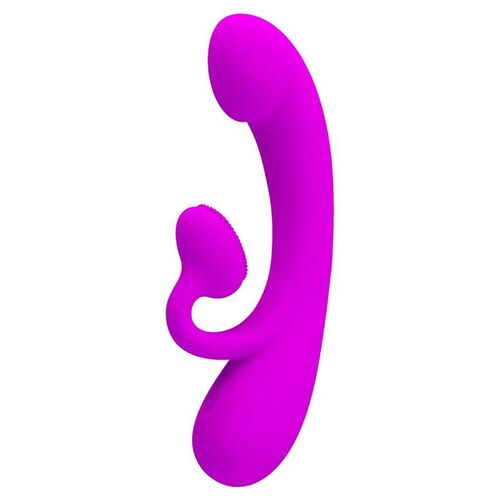 PRETTY LOVE - SINCERE VIBRADOR Y ONDAS ESTIMULADORAS DE CLÍTORIS SILICONA MORADO