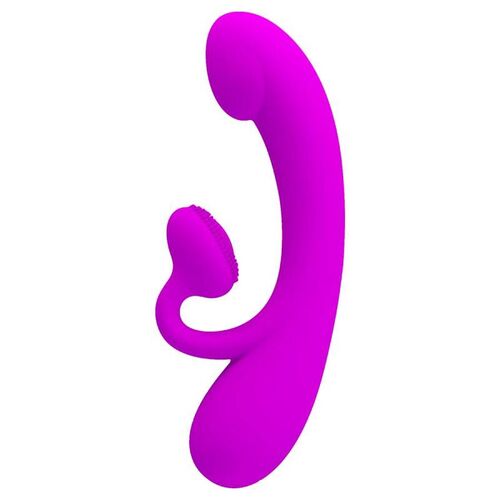 PRETTY LOVE - SINCERE VIBRADOR Y ONDAS ESTIMULADORAS DE CLÍTORIS SILICONA MORADO