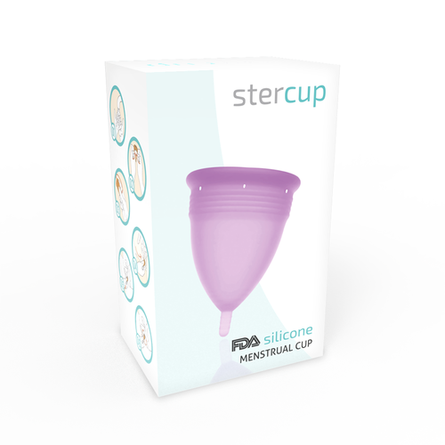 STERCUP COPA MENSTRUAL FDA SILICONE  TALLA L LILA