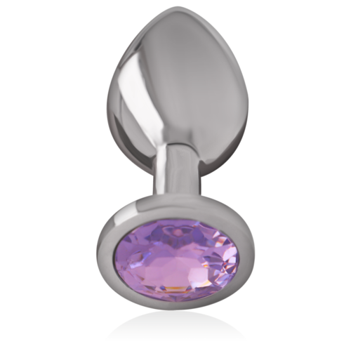 INTENSE - PLUG ANAL METAL CON CRISTAL VIOLETA TALLA S