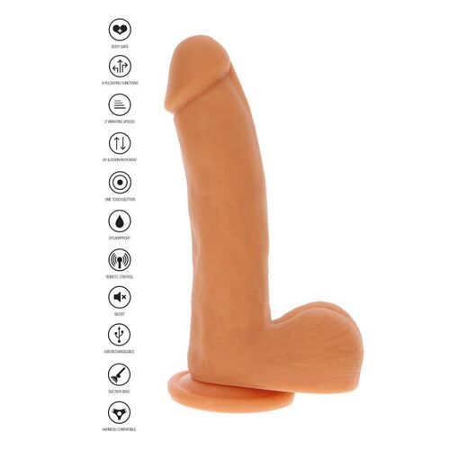 GET REAL - DILDO EMPUJE MAGNTICO PULSANTE NATURAL