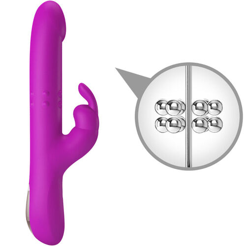 PRETTY LOVE - REESE VIBRADOR CON ROTACIN MORADO