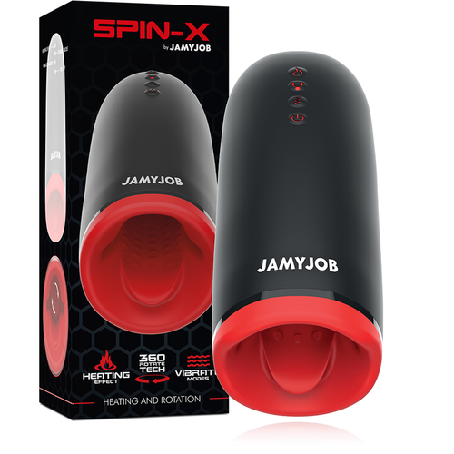 JAMYJOB - SPIN-X MASTURBADOR CON ROTACIN Y FUNCIN CALOR