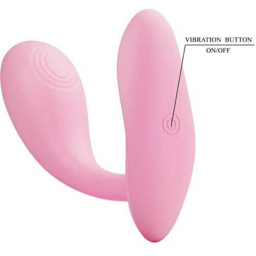 PRETTY LOVE - BAIRD G-SPOT 12 VIBRACIONES RECARGABLE ROSA APP