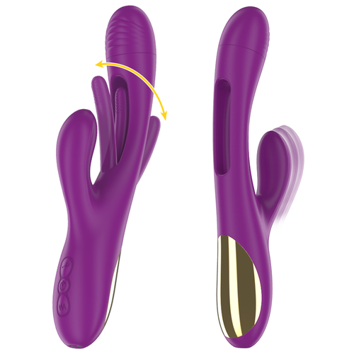 INTENSE - APOLO VIBRADOR MULTIFUNCIN RECARGABLE 7 VIBRACIONES CON LENGUA OSCILANTE MORADO