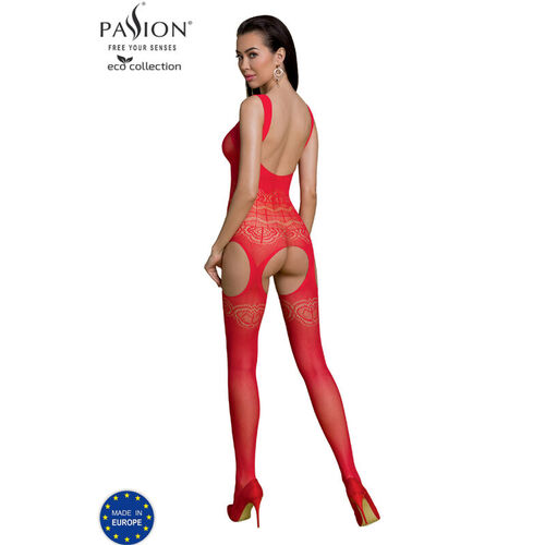 PASSION - ECO COLLECTION BODYSTOCKING ECO BS005 ROJO