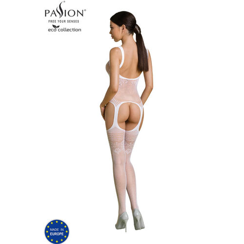 PASSION - ECO COLLECTION BODYSTOCKING ECO BS008 BLANCO