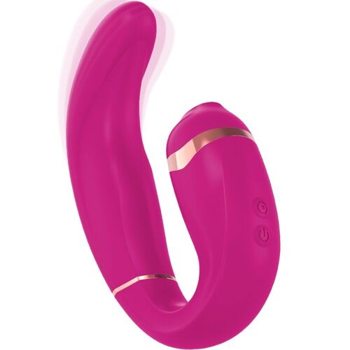 ADRIEN LASTIC - MYG SUCCIONADOR CLITORIS Y ESTIMULADOR G-SPOT ROSA