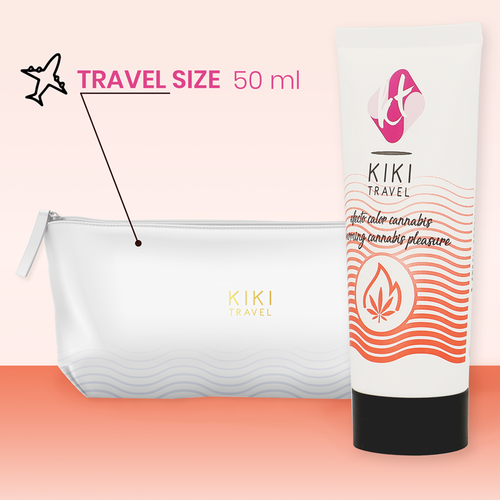 KIK TRAVEL - GEL DESLIZANTE SABOR A CANNABIS EFECTO CALOR INTENSO 50 ML