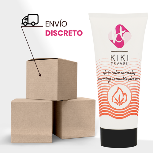 KIK TRAVEL - GEL DESLIZANTE SABOR A CANNABIS EFECTO CALOR INTENSO 50 ML