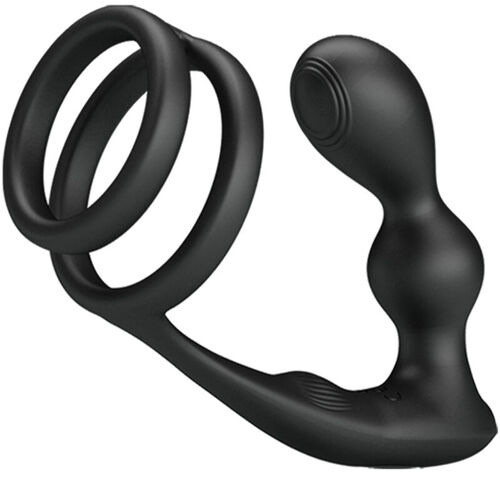 PRETTY LOVE - MARSHALL ANILLO PARA PENE + PLUG ANAL VIBRATORIO & CONTROL REMOTO