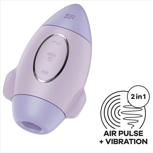 SATISFYER - MISSION CONTROL LILA VIBRADOR PEQUEO DE DOBLE IMPULSO