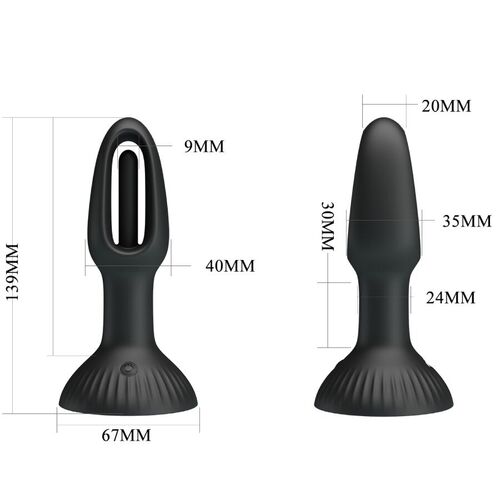 PRETTY LOVE - HUBERT PLUG ANAL CON 7 MODOS DE VIBRACIÓN