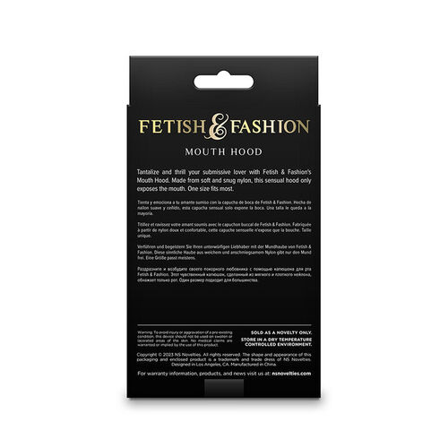 NS NOVELTIES - FETISH & FASHION PASAMONTAÑAS APERTURA DE BOCA NYLON NEGRO