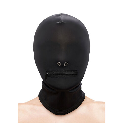 NS NOVELTIES - FETISH & FASHION PASAMONTAÑAS COMPLETO CON CREMALLERA NYLON NEGRO