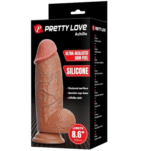 PRETTY LOVE - ACHILLE DILDO ULTRA REALÍSTICO 22 CM