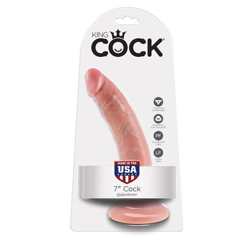 KING COCK 7" PENE NATURAL 17.8 CM