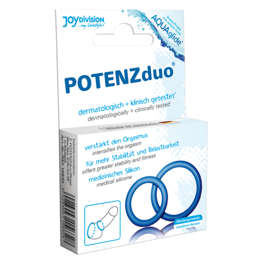 POTENZ DUO AZUL ANILLOS PENE GRANDE ( SIZE XL)