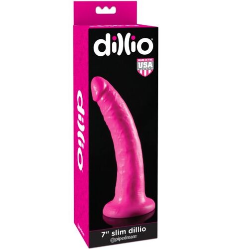 DILLIO DILDO CON VENTOSA 17.8 CM - ROSA