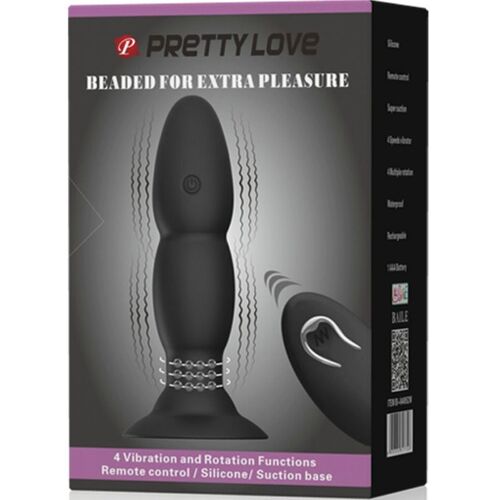 PRETTY LOVE PLUG VIBRADOR Y ROTACIN POR CONTROL REMOTO