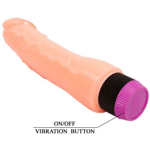 VIBRADOR REALISTICO FLEXIBLE NATURAL 24 CM