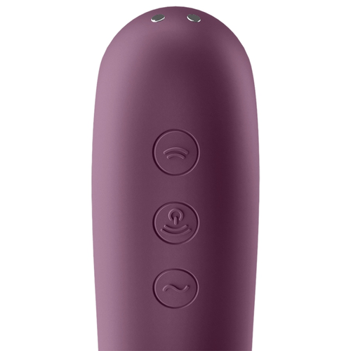 SATISFYER DUAL KISS ESTIMULADOR CLITORIS - PURPURA