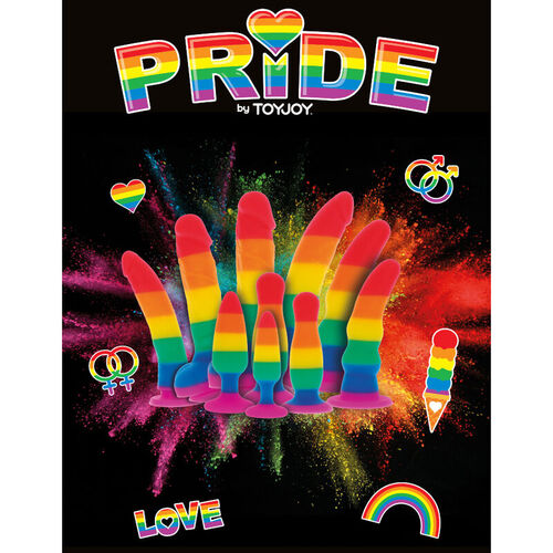 PRIDE - DILDO WAVE BANDERA LGBT 17 CM